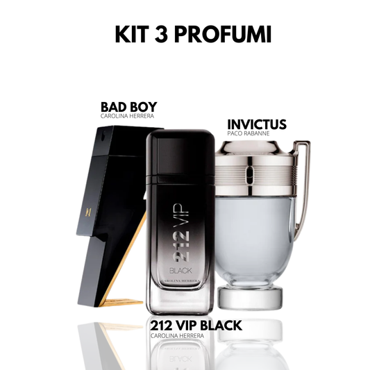 Kit sorpresa con 3 profumi
