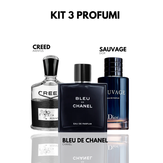 Kit sorpresa con 3 profumi