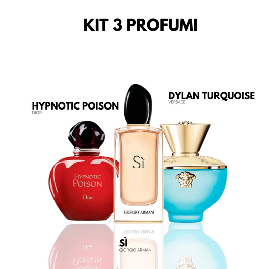 Kit sorpresa con 3 profumi