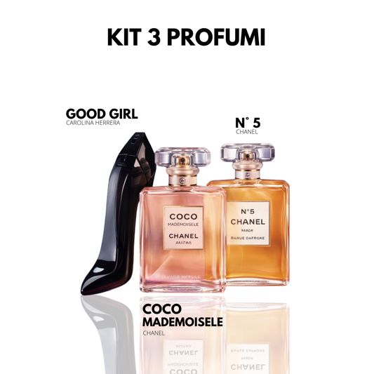 Kit sorpresa con 3 profumi
