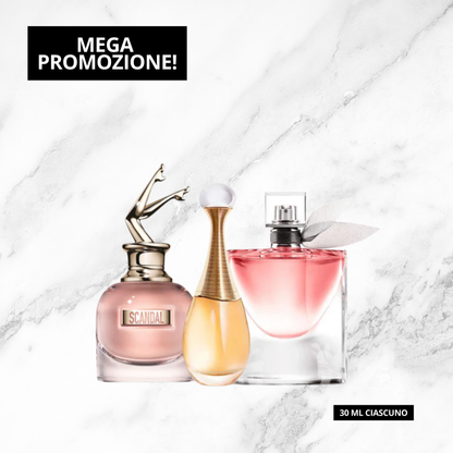 Kit sorpresa con 3 profumi